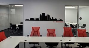 Environmental Graphics and Their Impact on Your Team! 6 Skyline vinyl 300x162 1
