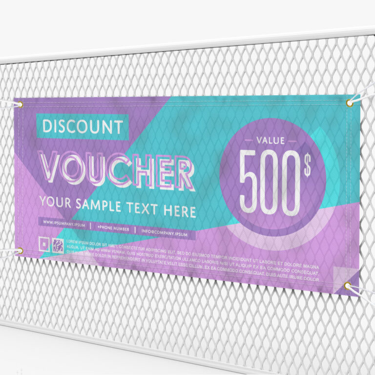 10 oz Outdoor Mesh Banner