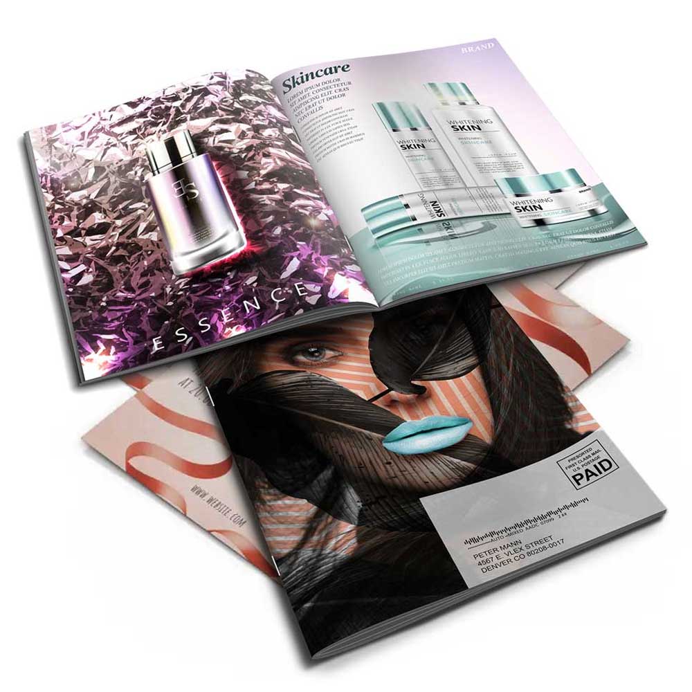 Business Printing 15 Three examples of fashion and makeup product catalogs.