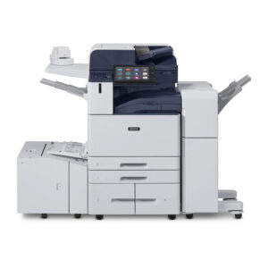 Xerox® AltaLink® B8200 Series printer with touchscreen interface and multiple finishing options