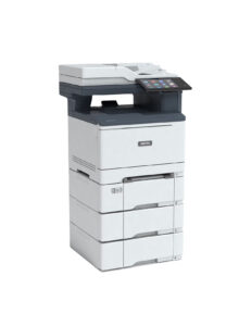 Xerox® VersaLink® C415 Printer with added paper tray modules for expanded capacity and high-volume performance.