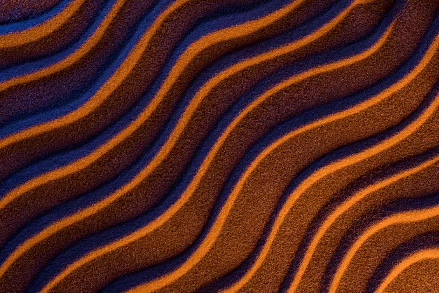 Abstract Wavy Sand Pattern showing alternating light and shadow bands in a rhythmic, flowing design for a visually striking textured background.