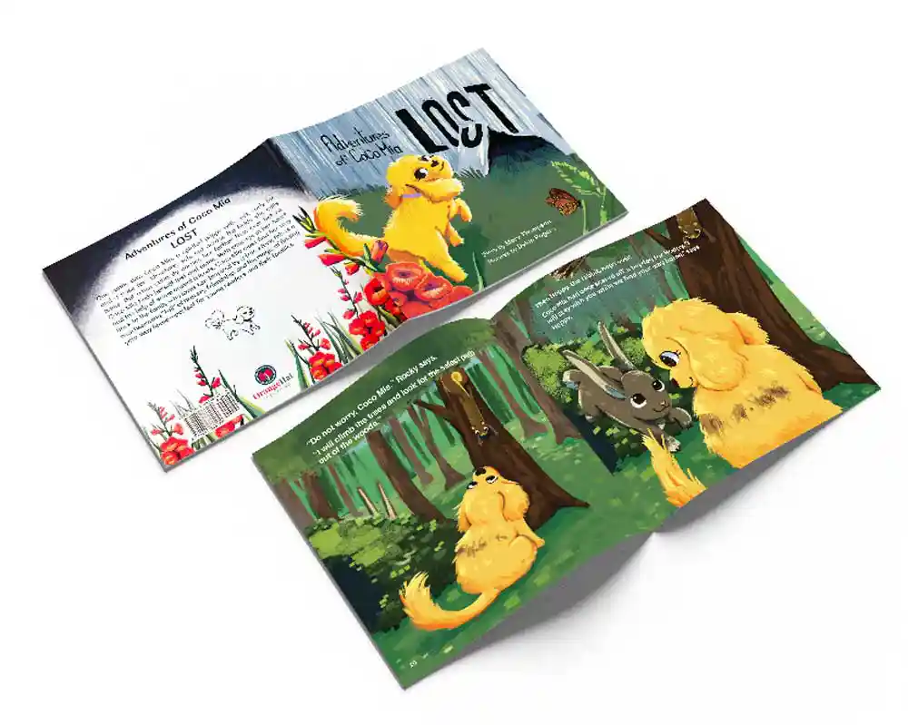 Adventures of Coco Mia Book inside and cover